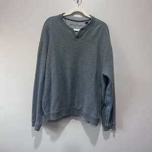 Tommy Bahama Men's 100% Cotton Pullover Sweater Gray XL